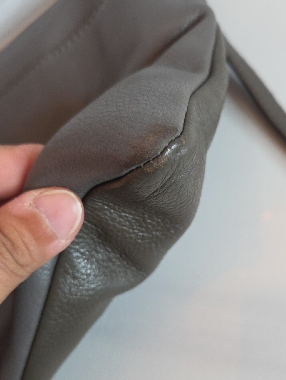 Danier Dark Gray/Charcoal Leather Crossbody Bag - Picture 7 of 12